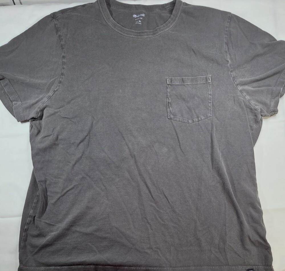 Madewell Allday Pocket Tee Charcoal Dark Grey Short Sleeve T Shirt XL SKU 325